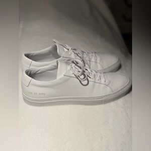Common Projects Men's Achilles Low White Italian Leather Sneakers Size 42/9 EUC
